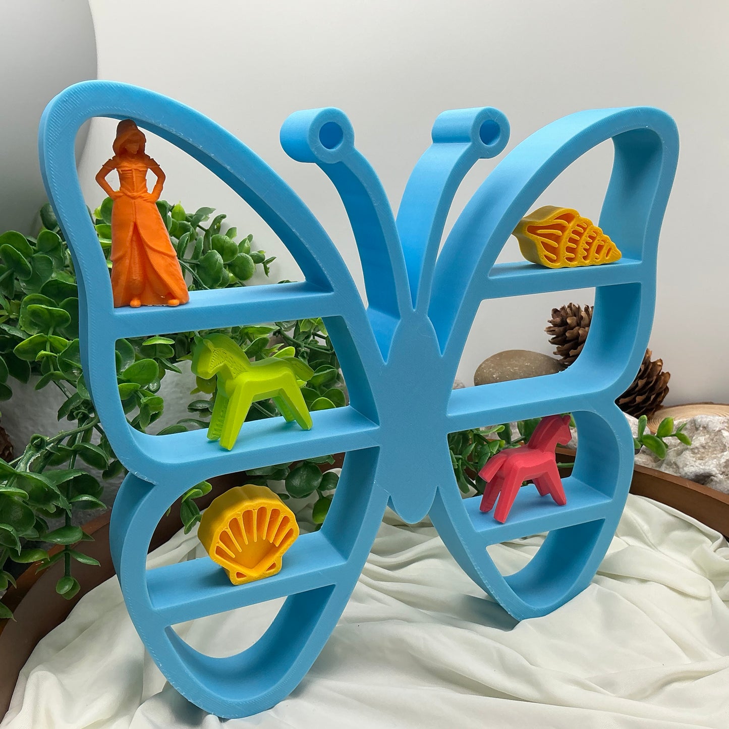 Butterfly table top mini shelf display glow in the dark