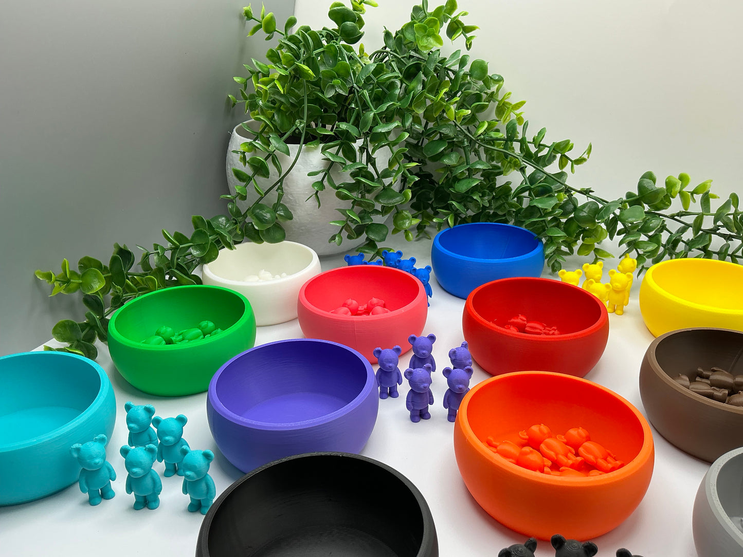 Counting Teddy Bear with Bowl - alternative view