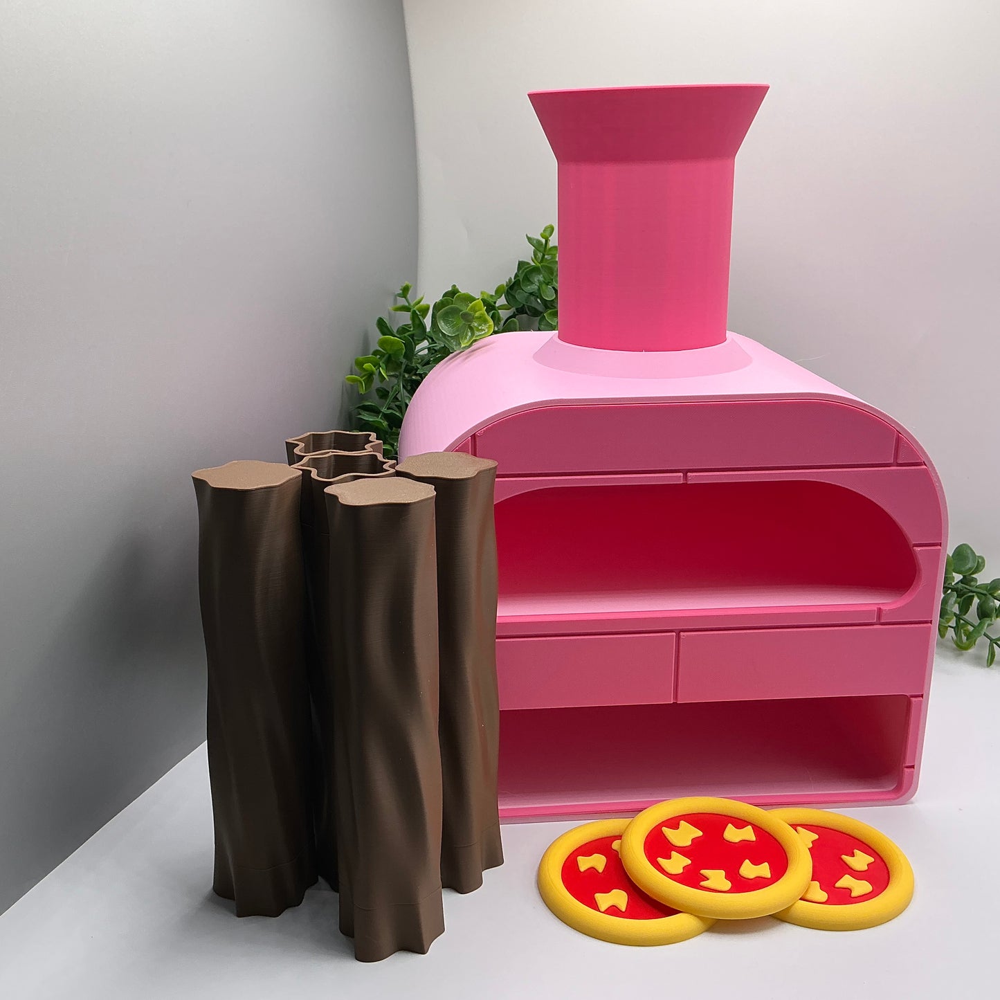 Large Pizza Oven Stove Set Kitchen Food Role Play Set Eco-Friendly 3D Printed
