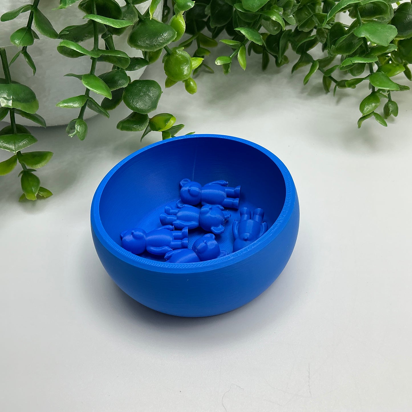 Counting Teddy Bear with Bowl - side view
