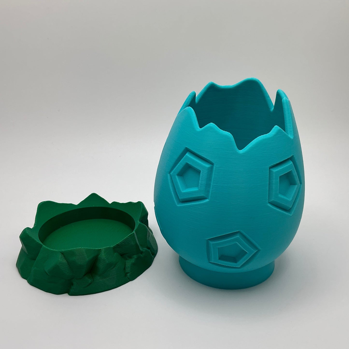 Dinosaur Egg Pencil Holder Cracked Dino Egg Pen Pot Kids Desk Organizer Paint... - close-up detail