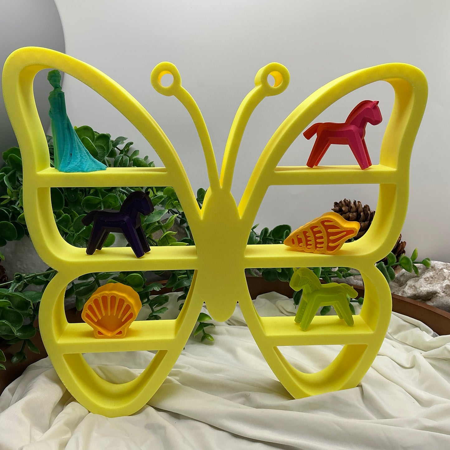 Butterfly table top mini shelf display glow in the dark