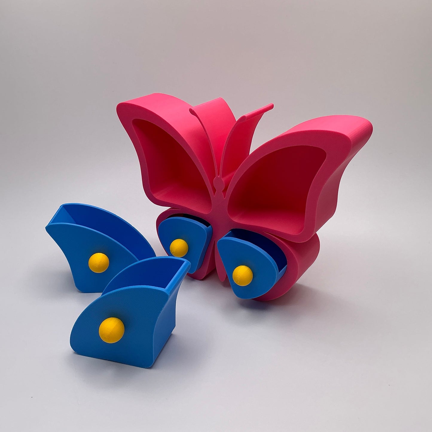 Butterfly Jewellery Box Keepsake Organizer Cute Earring & Ring Storage Girls ... - lifestyle shot