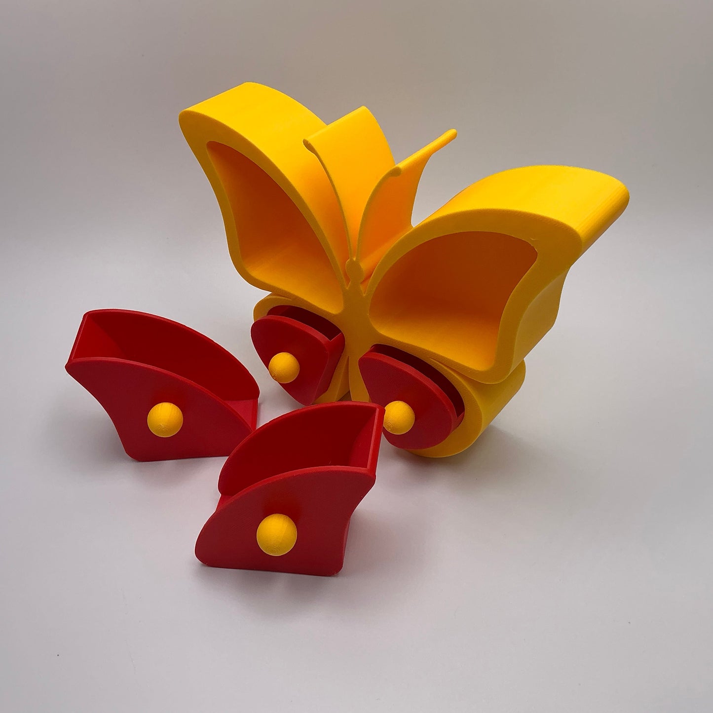 Butterfly Jewellery Box Keepsake Organizer Cute Earring & Ring Storage Girls ... - different angle