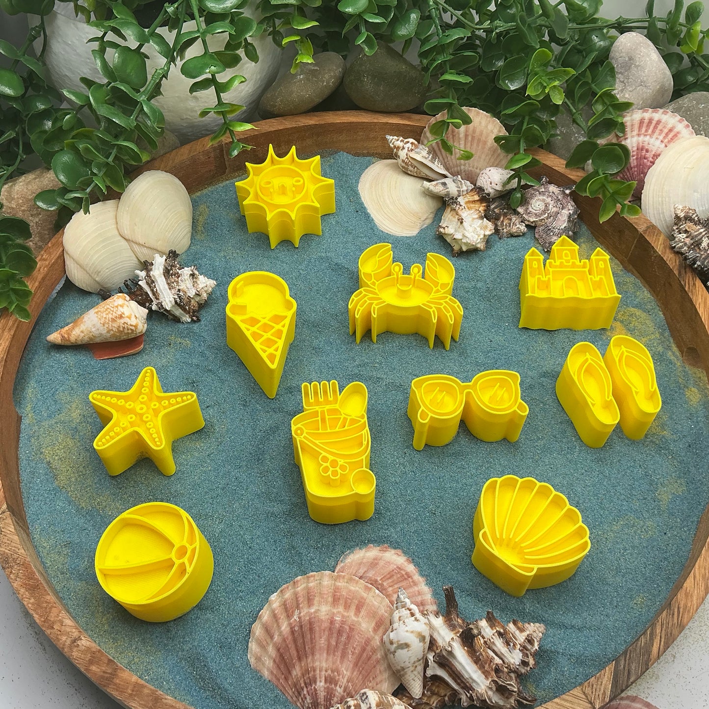 3D-printed summer stamps, 11-piece set for play dough, kinetic sand and clay - view 7 of 9