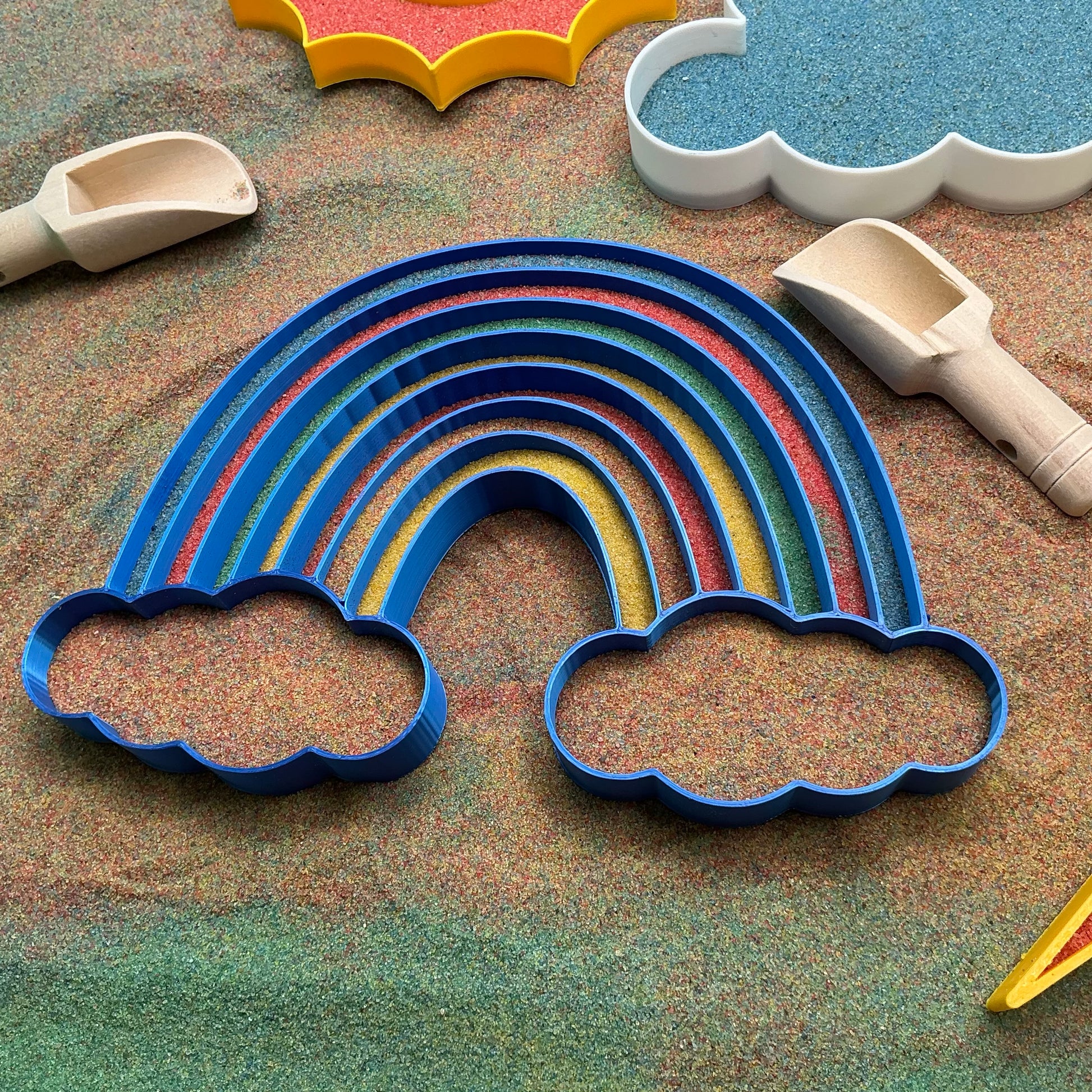 Weather Sensory Filling Trays | Choose Sun, Clouds, Rainbow or Lightning Eco-Fri - View 6