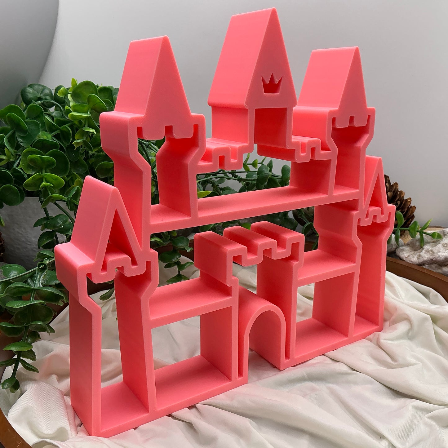 Princess Castle tabletop mini shelf display glow in the dark castle bedroom decor