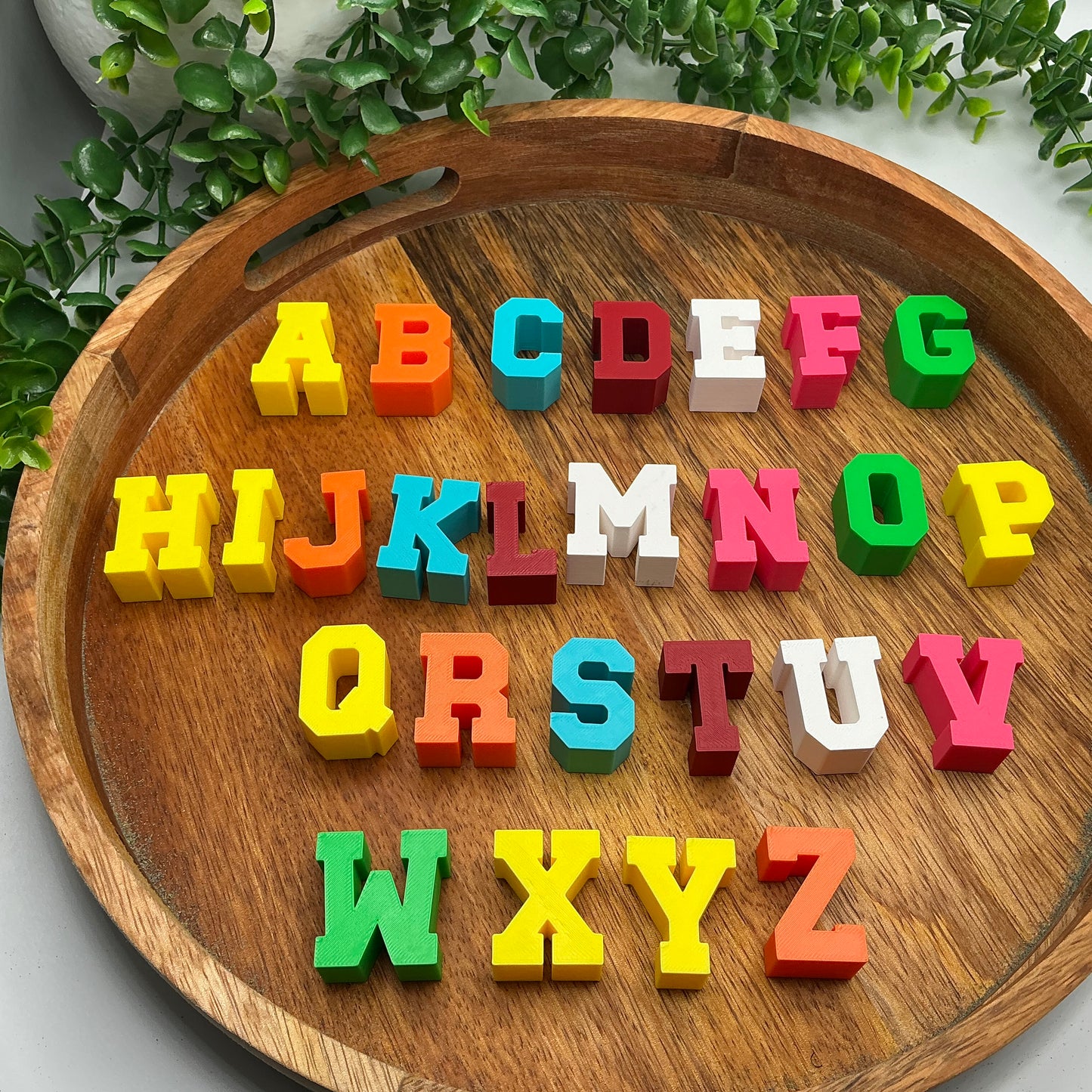 Small Stacking Alphabet Letters A to Z - 3D printed eco-friendly toy by Sarah's 3D Prints