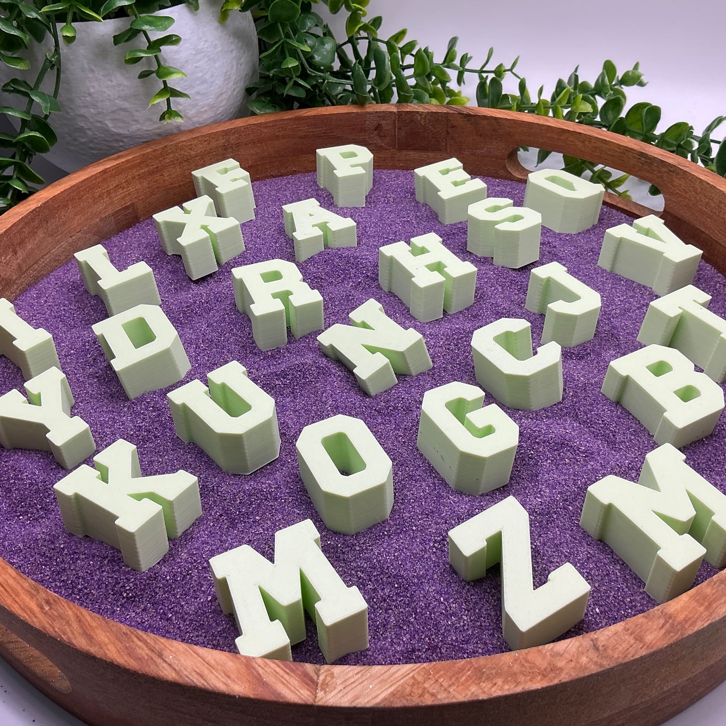 Small chunky stacking alphabet letters A to Z