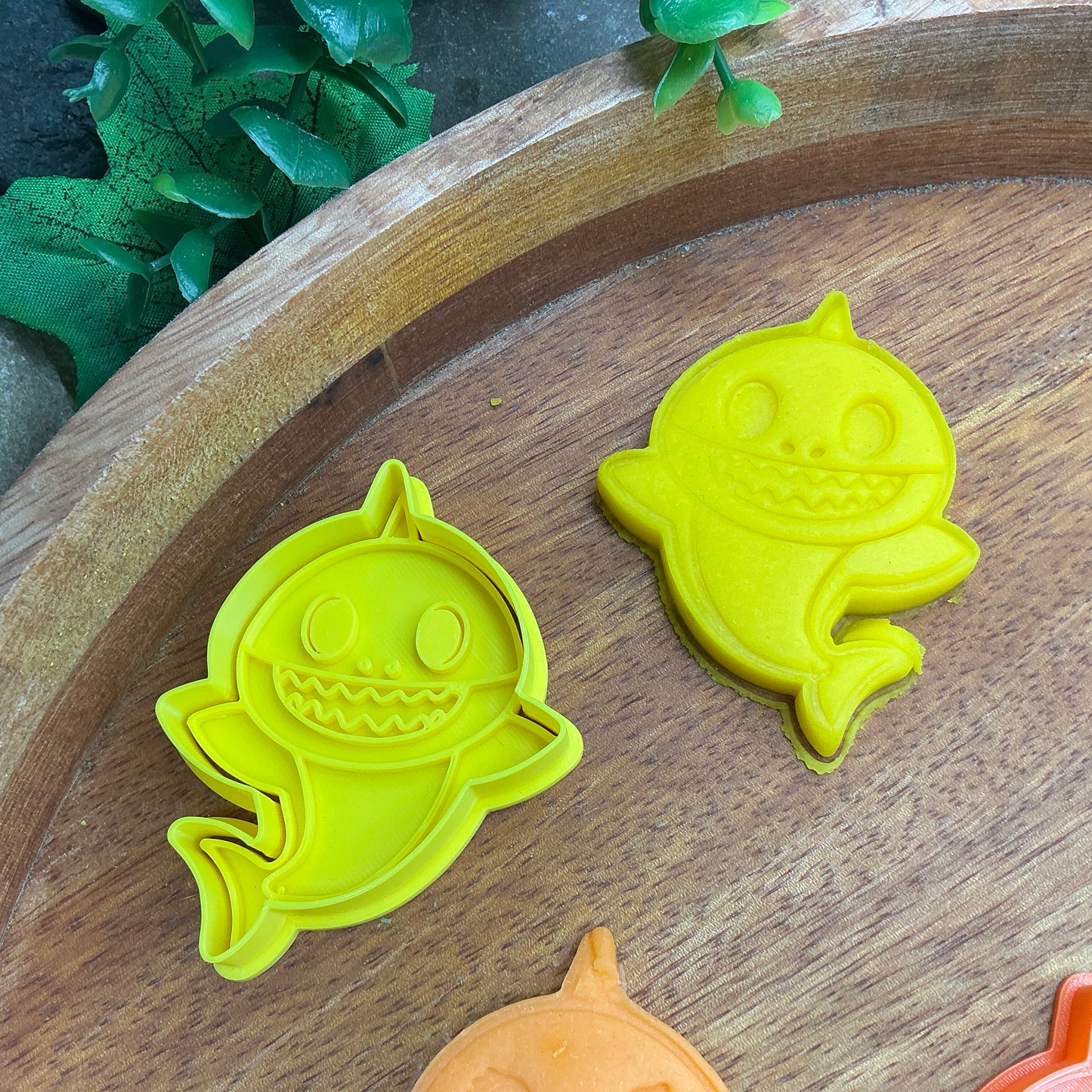 3D-printed shark family play dough cookie cutter set - 5 piece graduated size ocean theme - view 7 of 11
