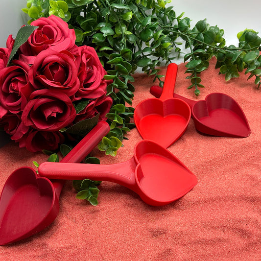 Valentine's Day Cupcake Sensory Trays & Heart Scoops Eco Friendly Montessori Toy - View 10