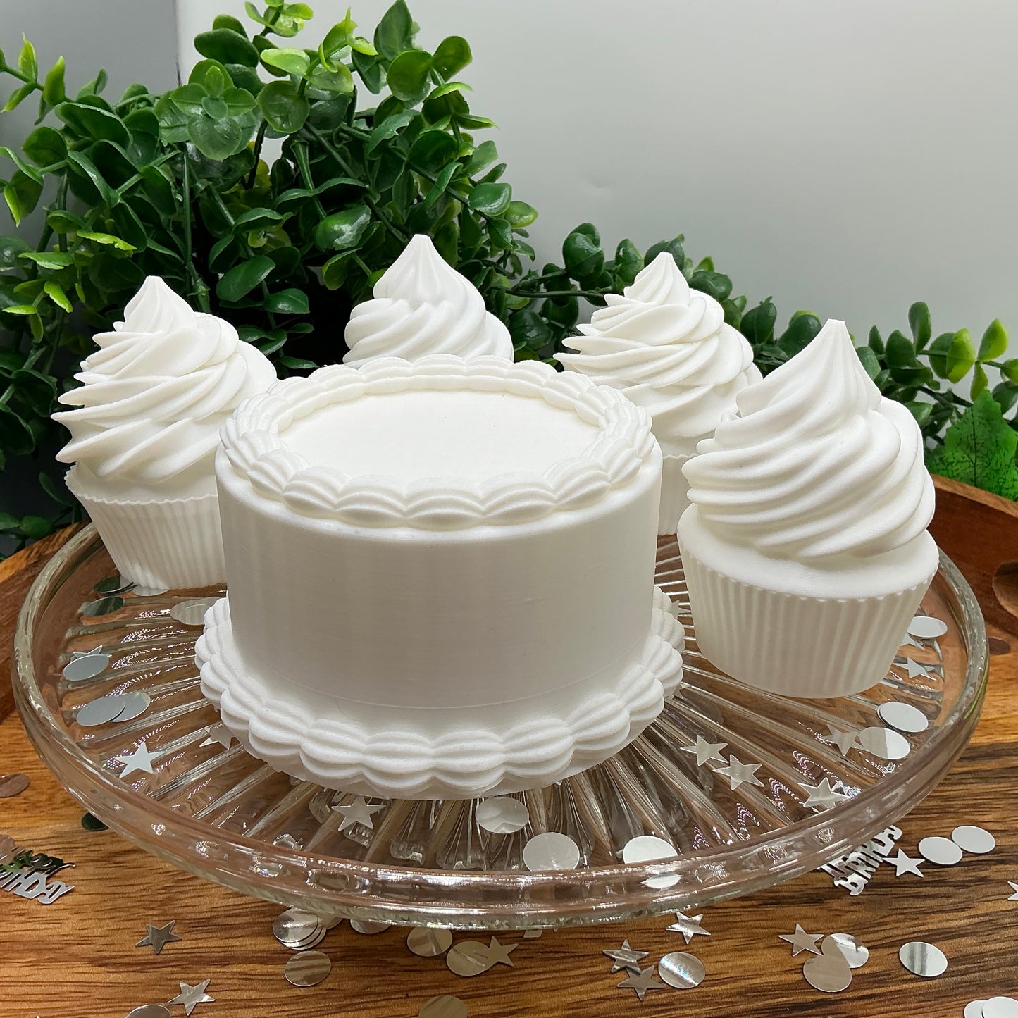Birthday Cake 3D Printed Play Food Set Eco Friendly Toy Cake & Cupcakes Sensory  - View 7