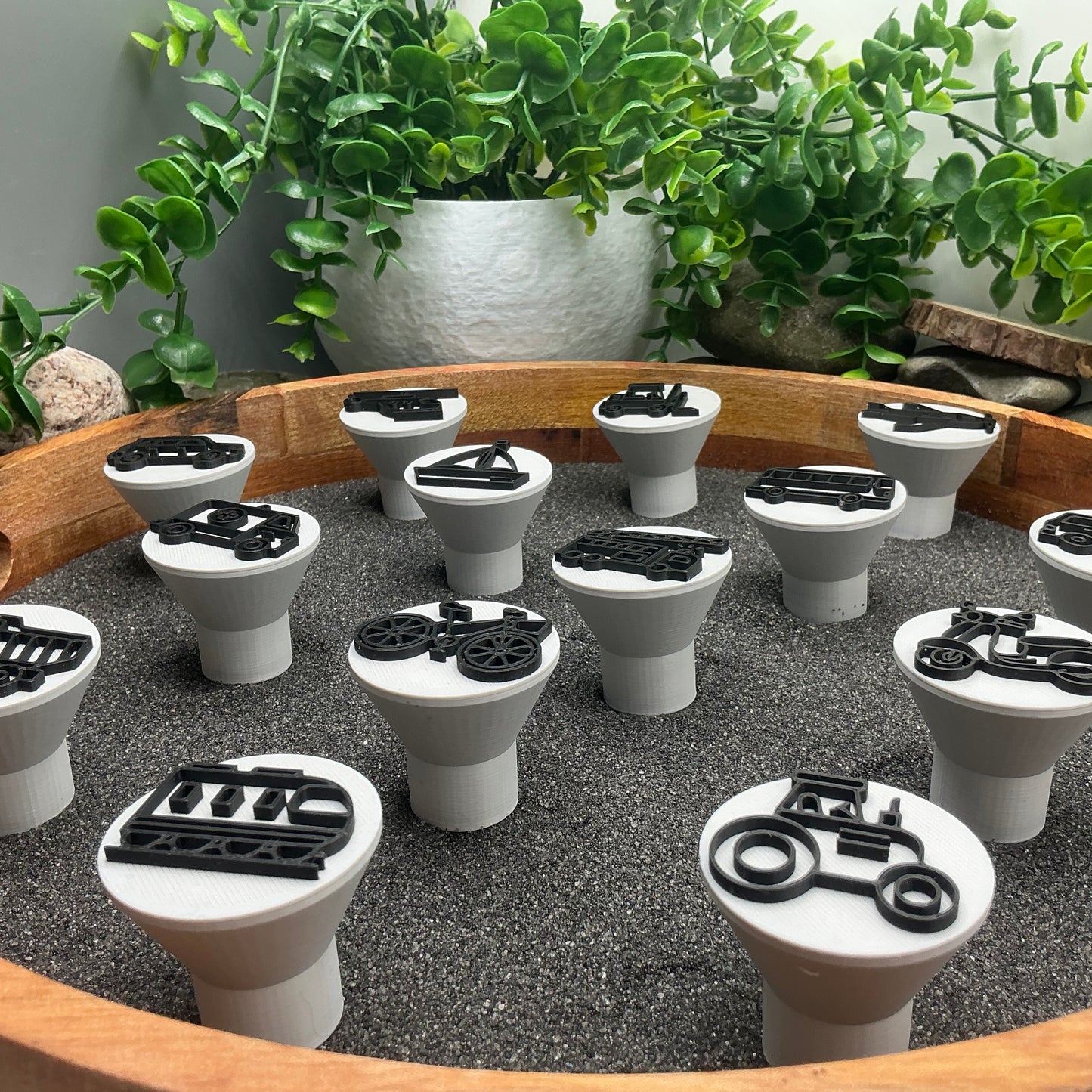 Transport theme play dough stamps 14 piece set