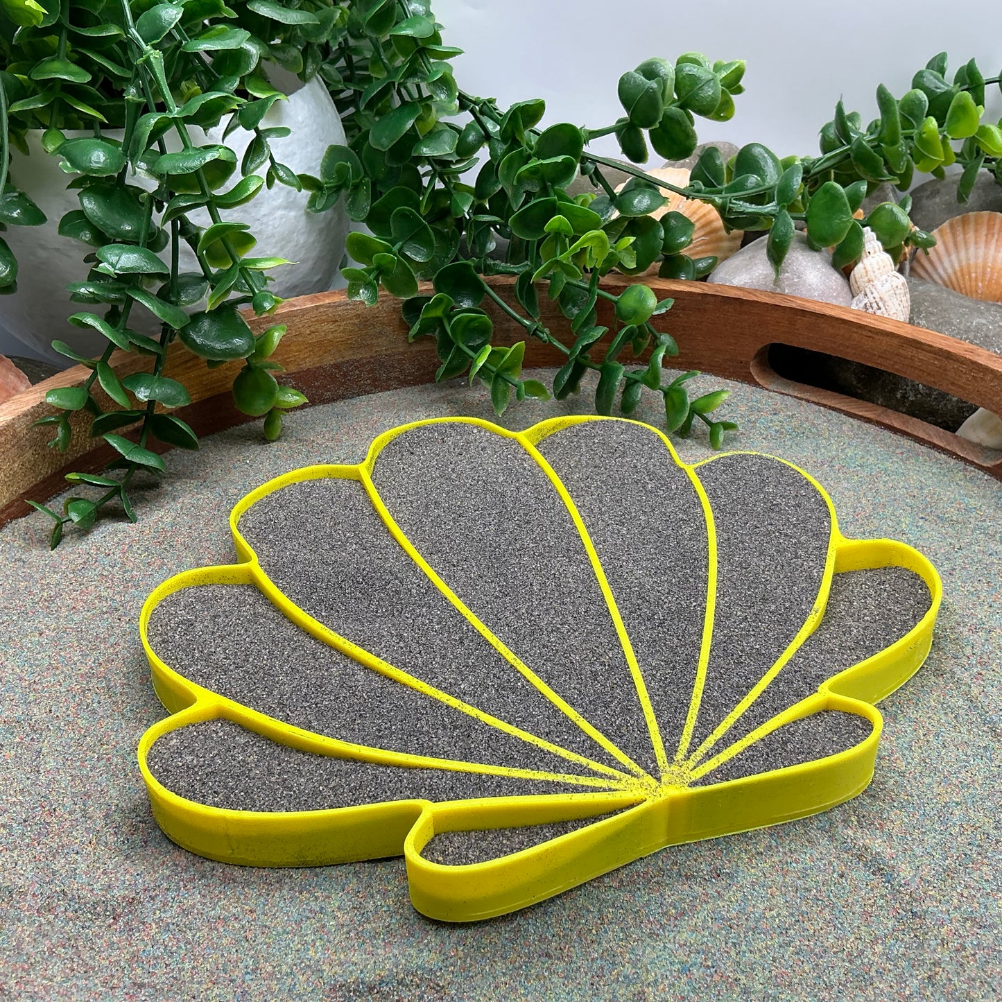 Large Seashell Sensory Filling Tray - Eco-Friendly 3D Printed for Sand, Rice & Oats