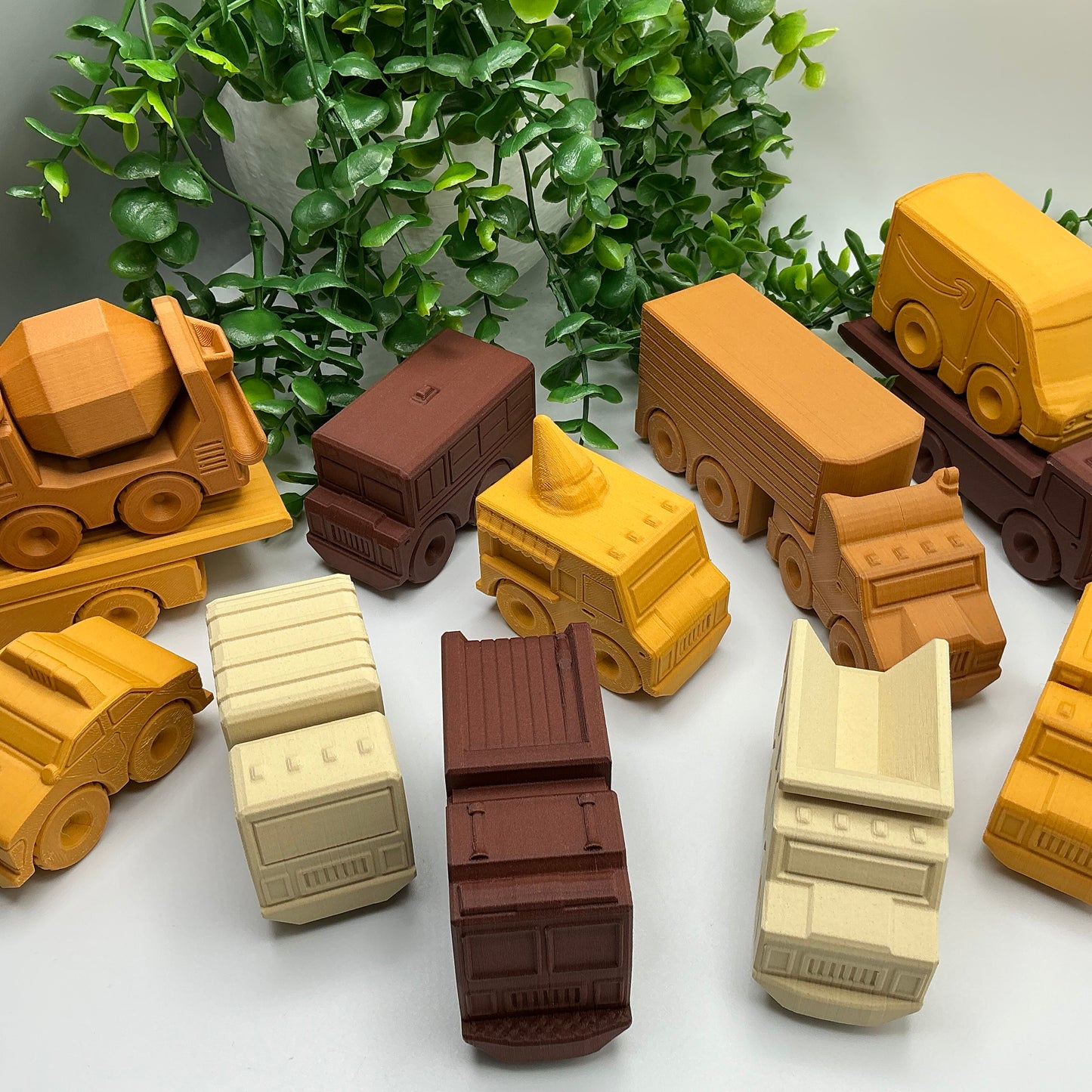 Wood Effect Transport Vehicles Cars & Trucks - in use
