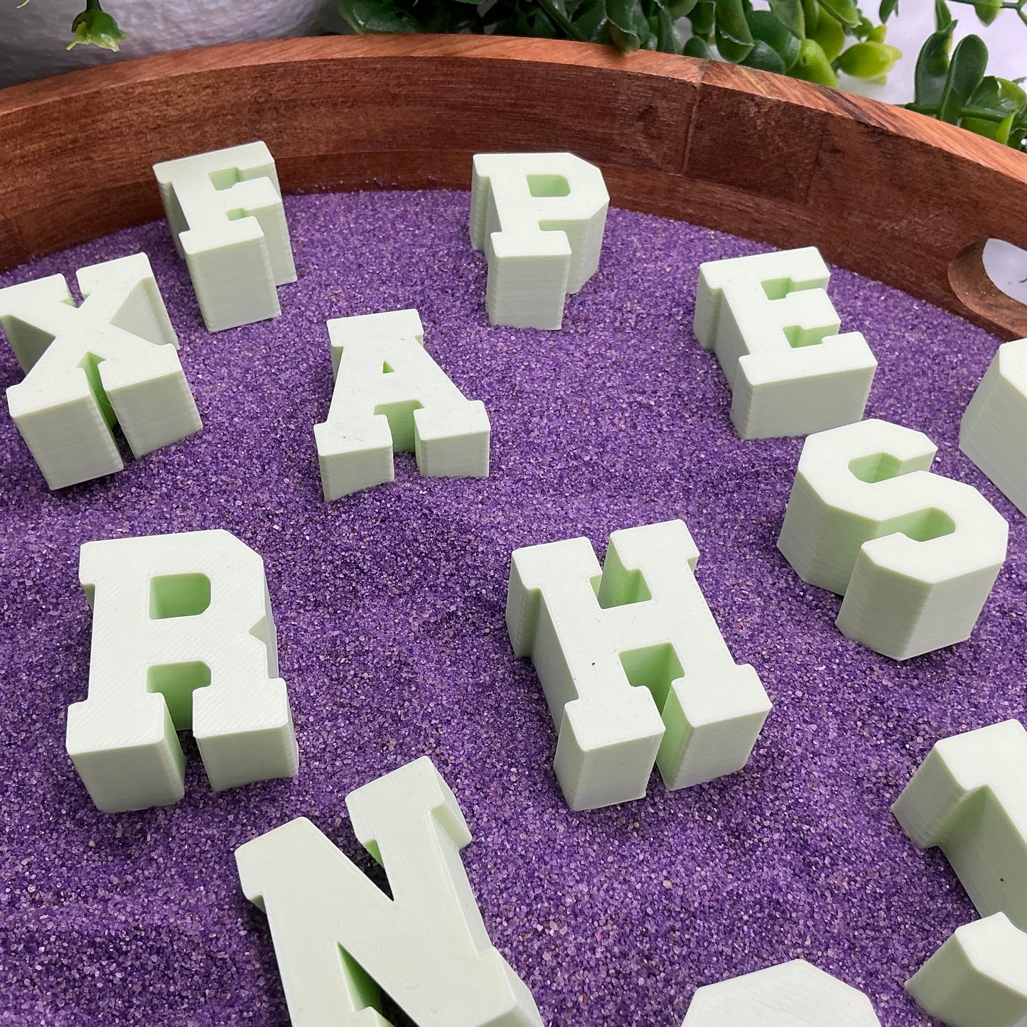 Small chunky stacking alphabet letters A to Z