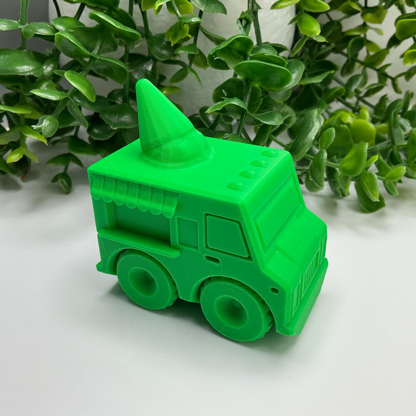 Ice Cream Van Truck Pretend Play Food Truck Classic Summer Vehicle Durable Su... - side view
