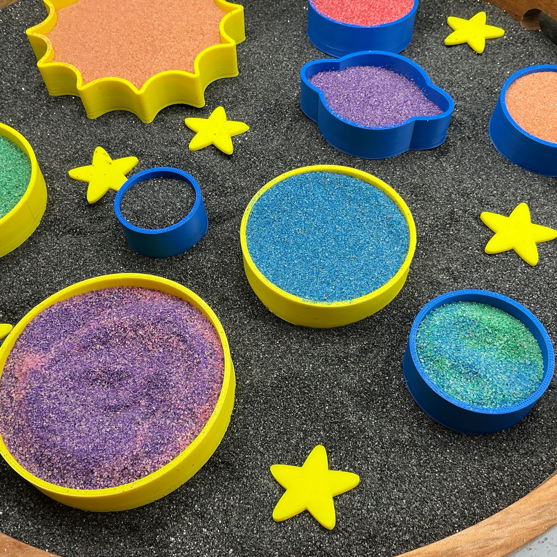 3D-printed sun and solar system sensory fill shape set - 9 piece with sun and 8 planets - view 11 of 14
