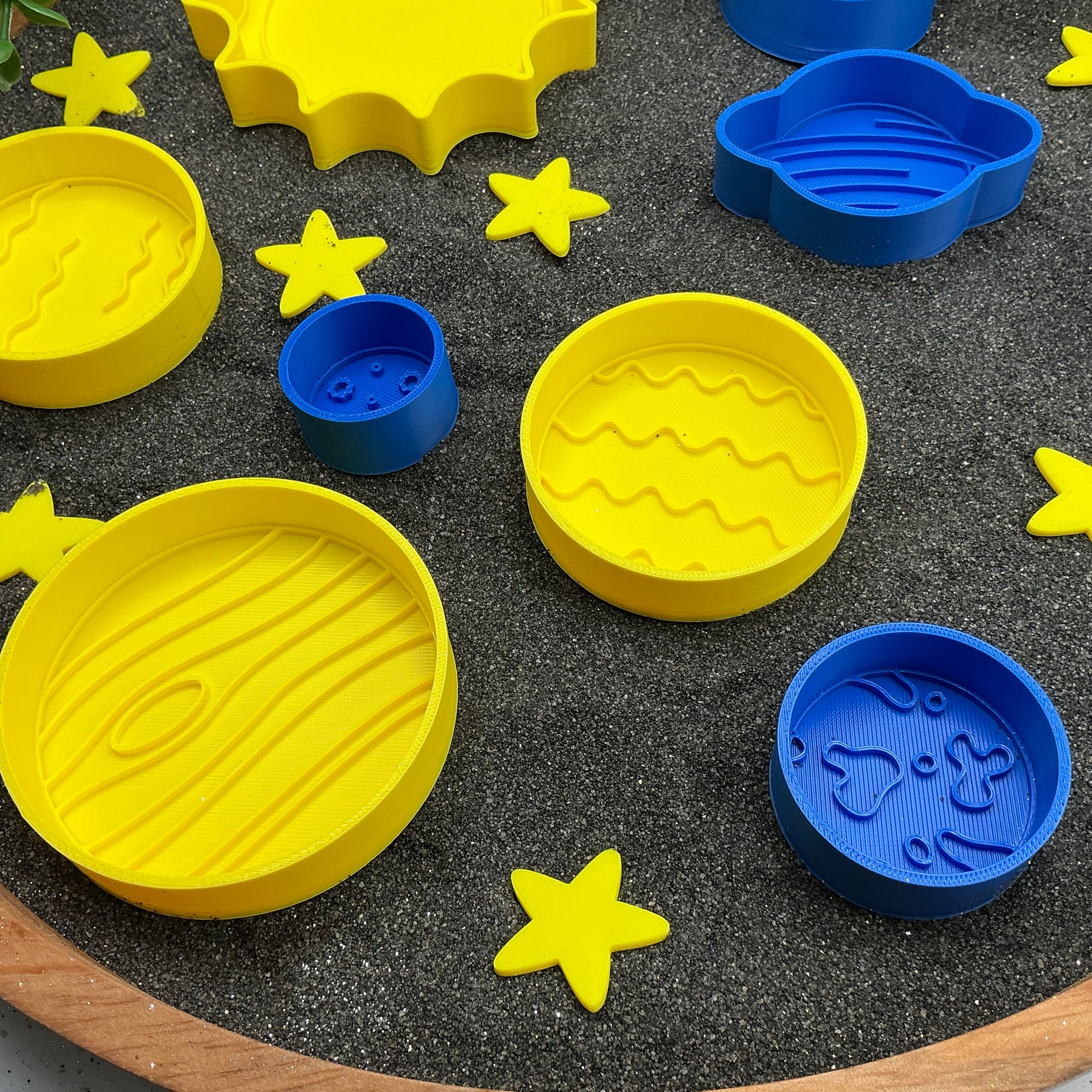 3D-printed sun and solar system sensory fill shape set - 9 piece with sun and 8 planets - view 3 of 14