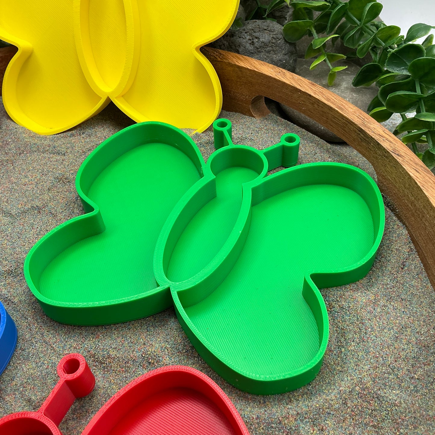 3D-printed butterfly sensory filling tray, 5-piece set for sand and rice tuff trays - view 5 of 10