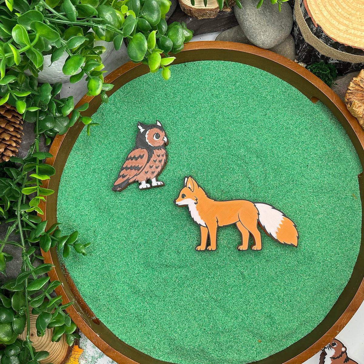 Forest Animals 8 Piece Figure Set - Woodland Small World Play Figures