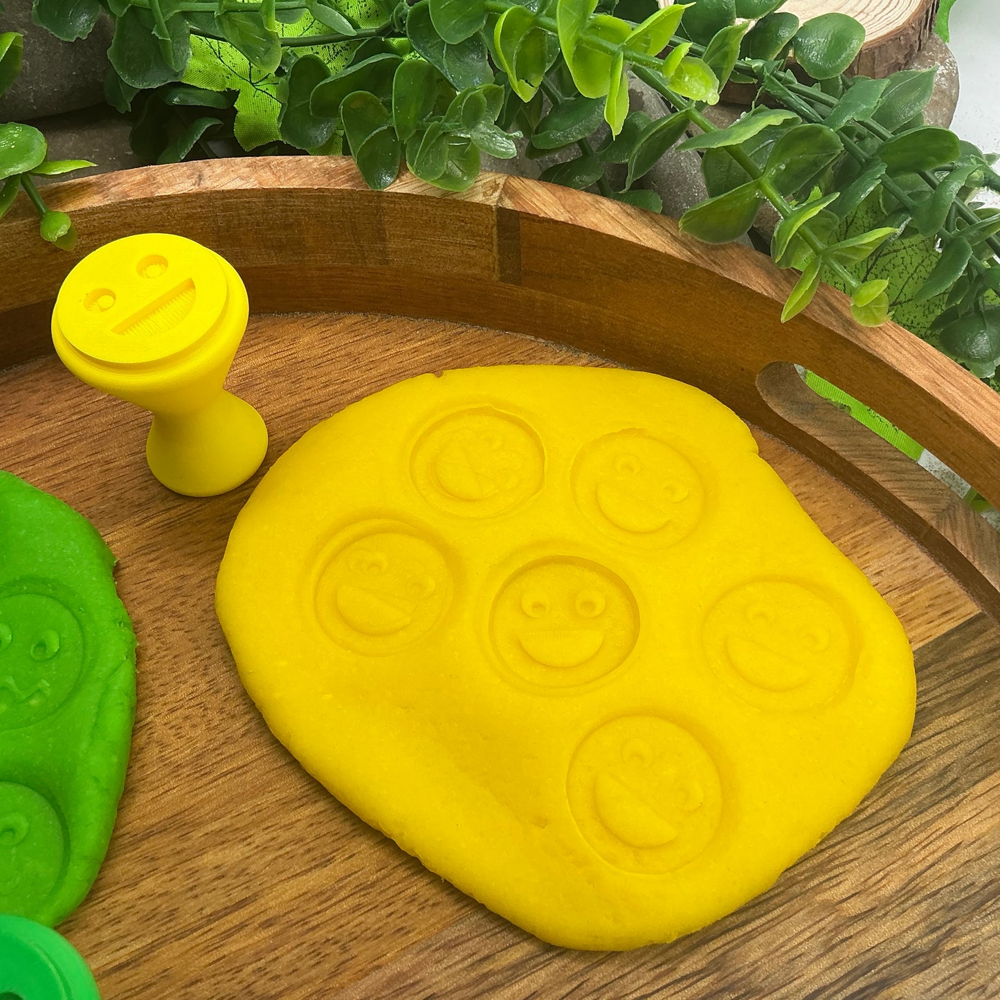3D-printed emotion feeling stamps for play dough - 4 piece set with happy, sad, angry and scared faces - view 5 of 10