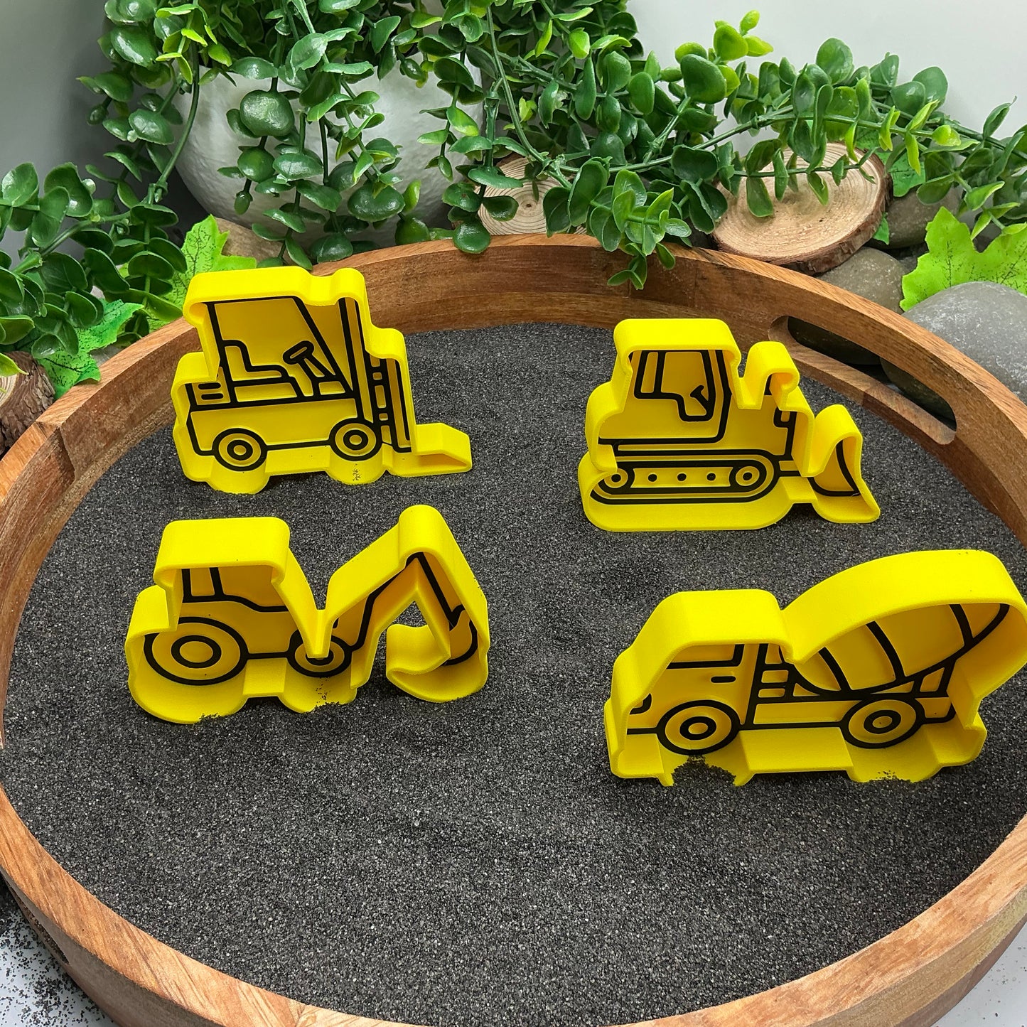 3D-printed construction vehicles sensory fill shape set - 4 piece for tuff trays and sandpits - view 9 of 11