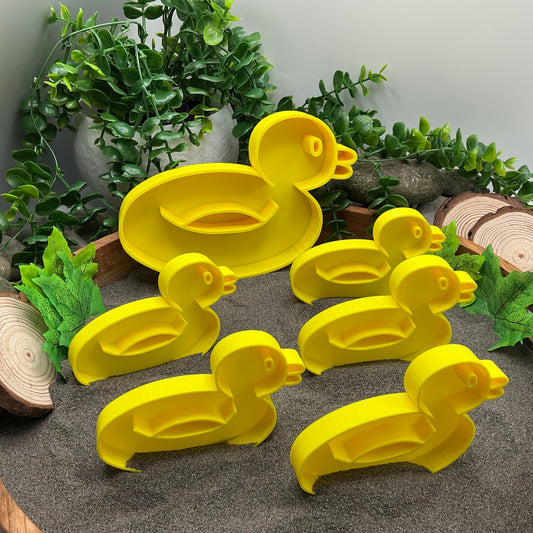 Five Little Ducks Sensory Tray Set 6 Piece Set Eco-Friendly 3D Printed Nursery Rhyme Activity