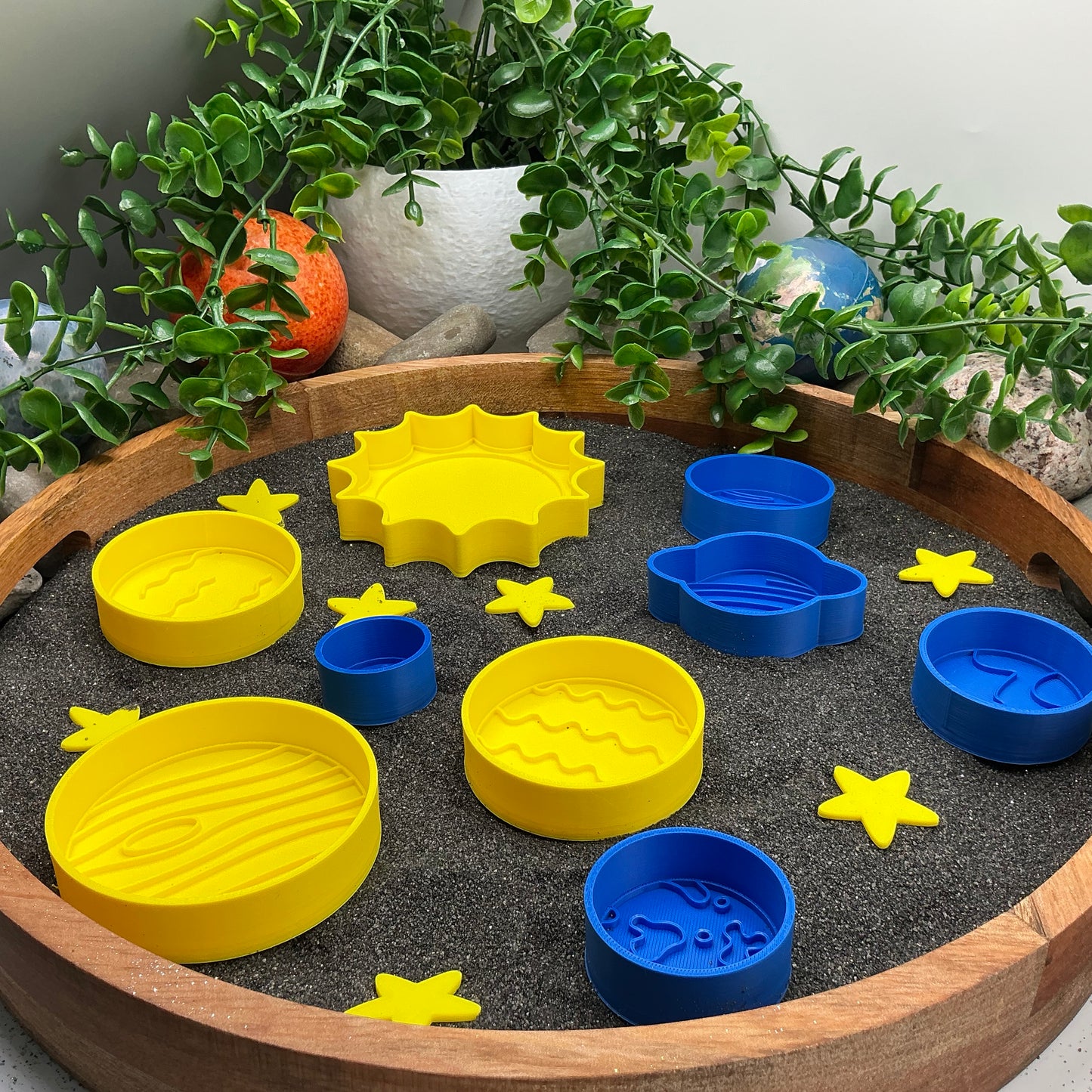 3D-printed sun and solar system sensory fill shape set - 9 piece with sun and 8 planets - view 14 of 14
