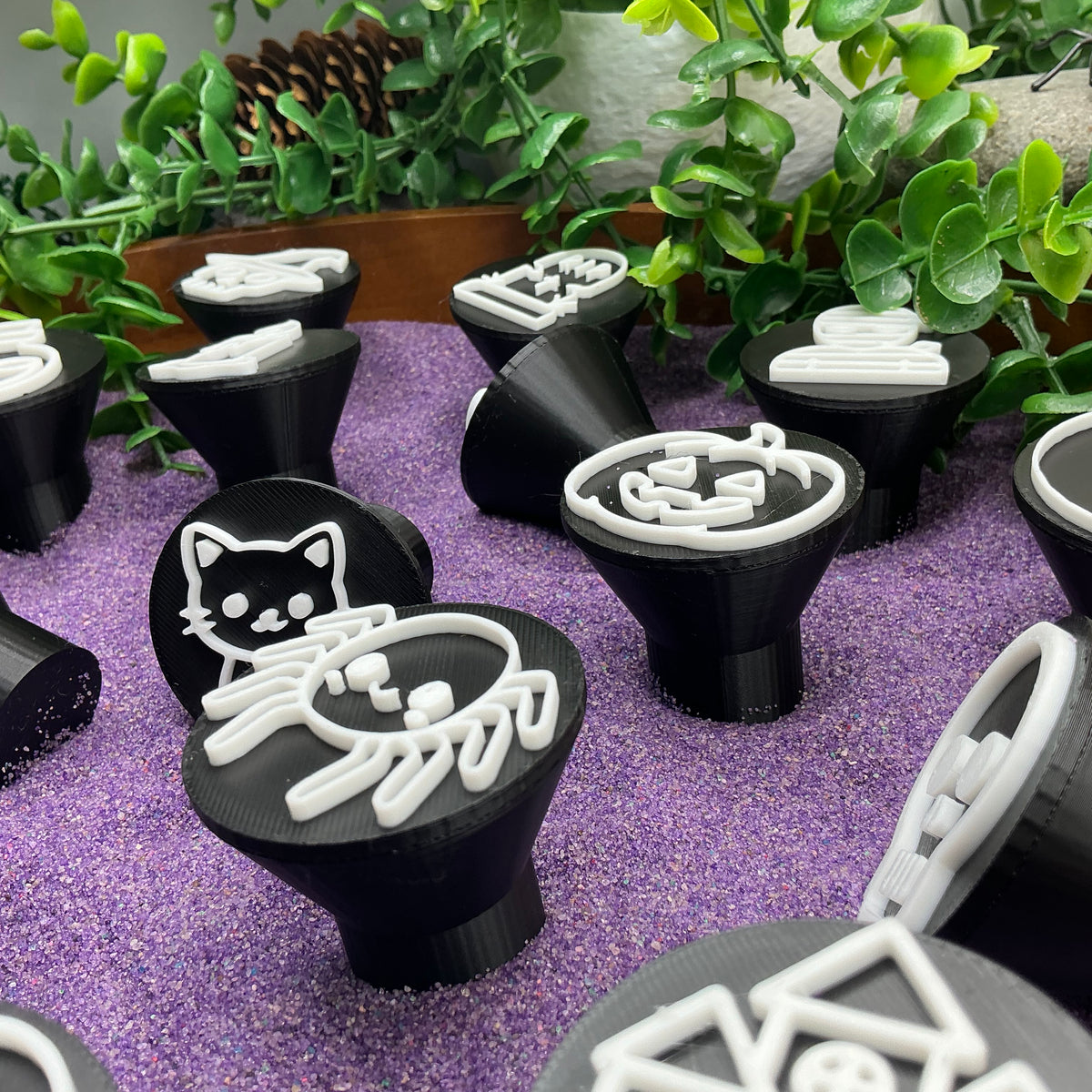 Halloween Play Dough Stamps 17 Piece Set - Sensory Stamps for Play Dough, Kinetic Sand & Clay