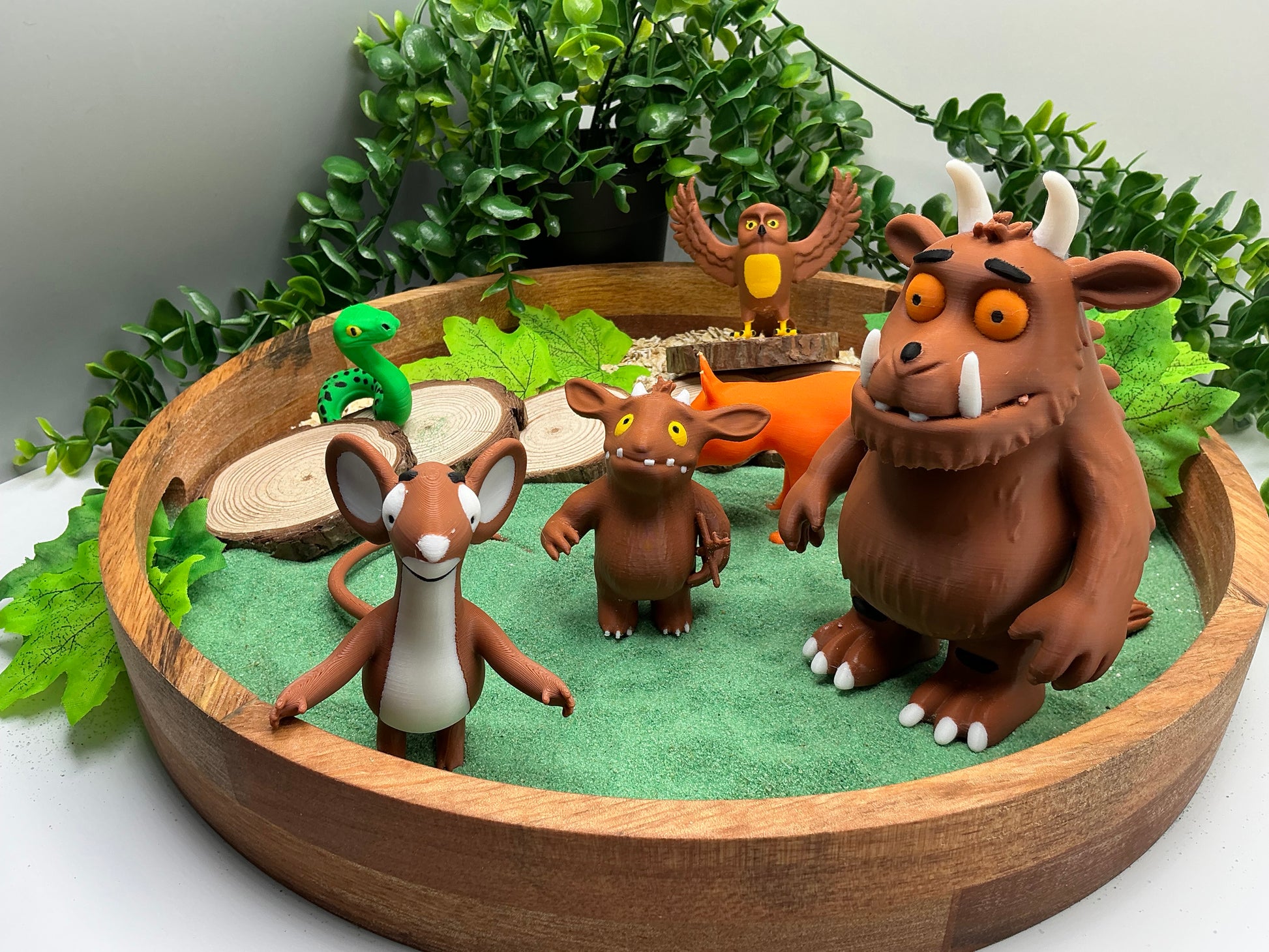 Story Book Character Set 3D Printed Forest Animals &amp; Monster Figures Story S - Main Product Image