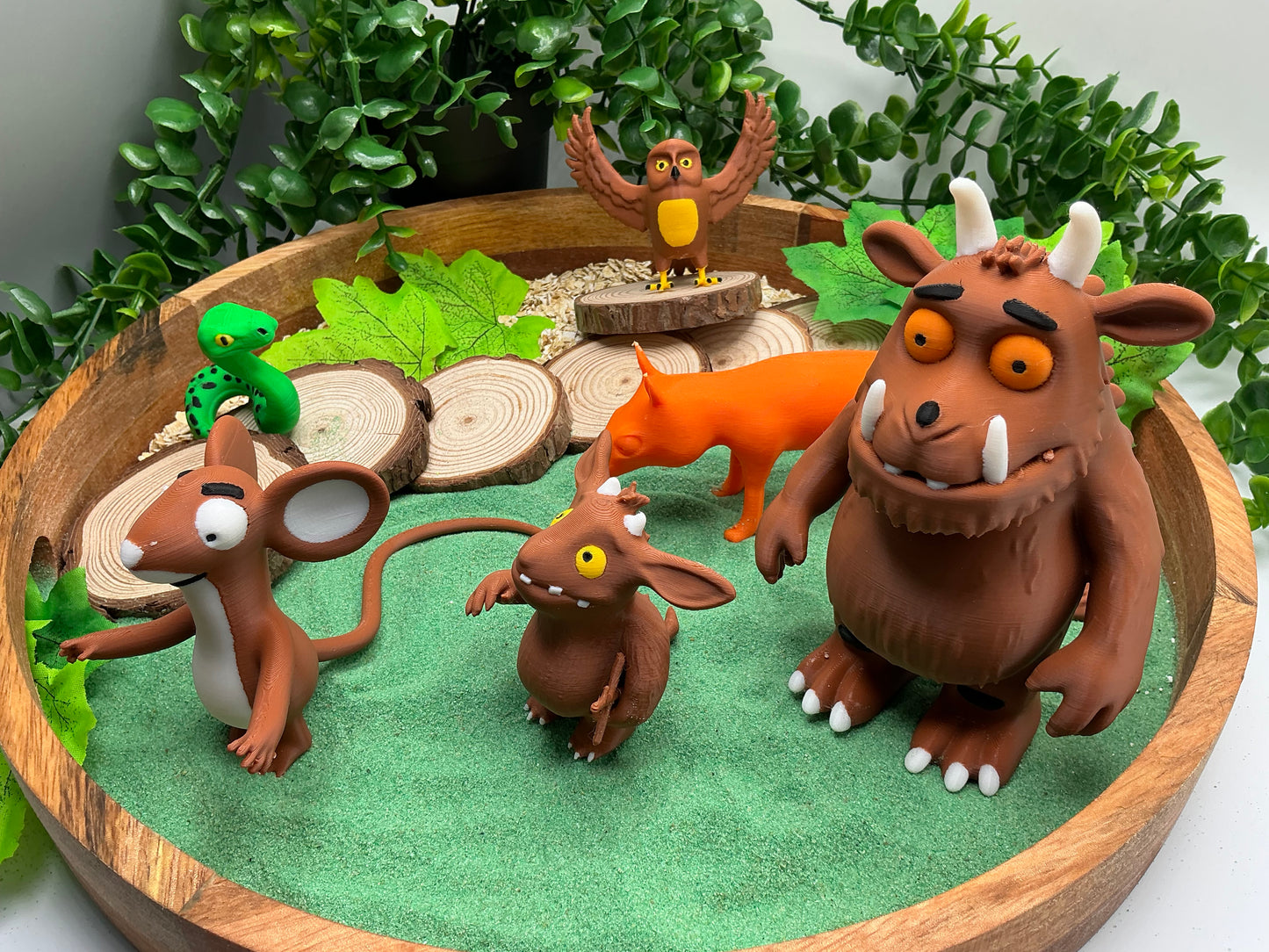 Story Book Character Set 3D Printed Forest Animals &amp; Monster Figures Story S - View 5