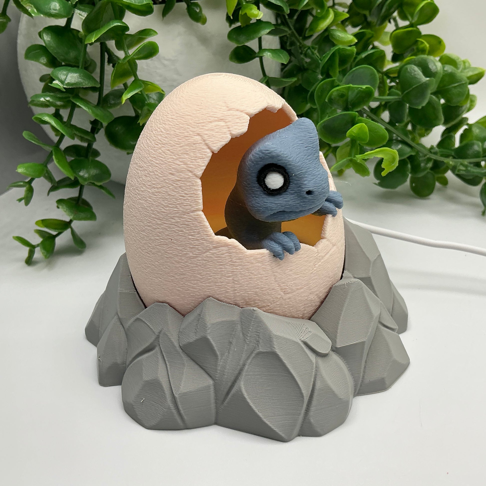 Dinosaur Hatching Egg Lamp Soft Glow Night Light Whimsical Home Bedroom D�cor - View 5