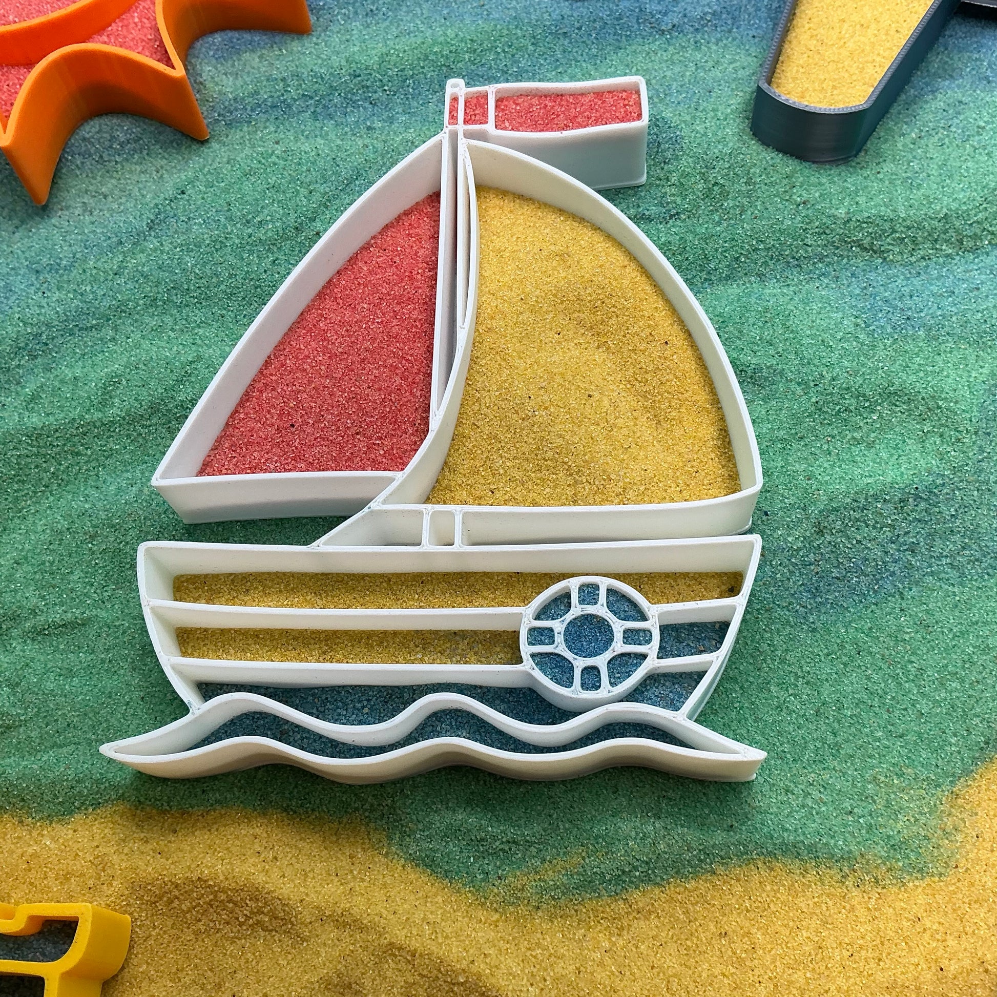 Summer Holiday Sensory Filling Trays Airplane, Boat, Sandcastle or Bucket Eco-Fr - View 10