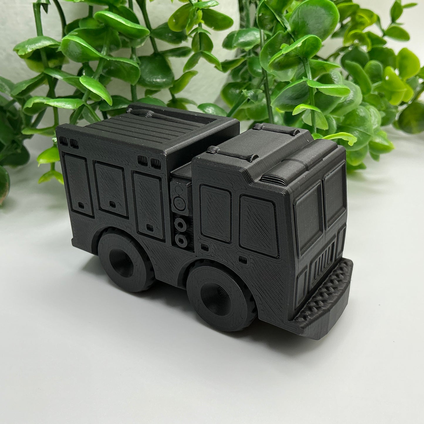 Fire Engine Truck Transport Vehicle Emergency Rescue Toy Durable Firefighter ... - side view
