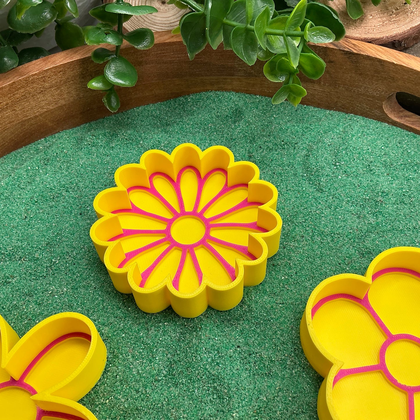 3D-printed flower sensory fill shape set - 4 piece for tuff trays, sandpits and garden play - view 3 of 9