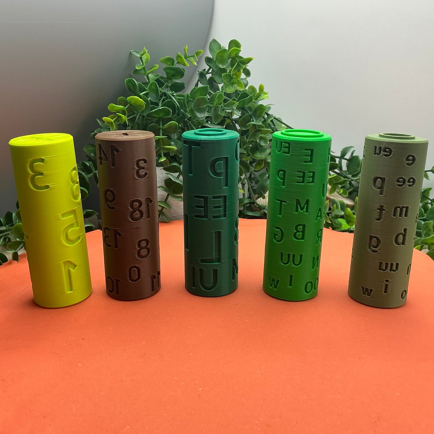 Letter & Numbers Rolling Pin for play dough