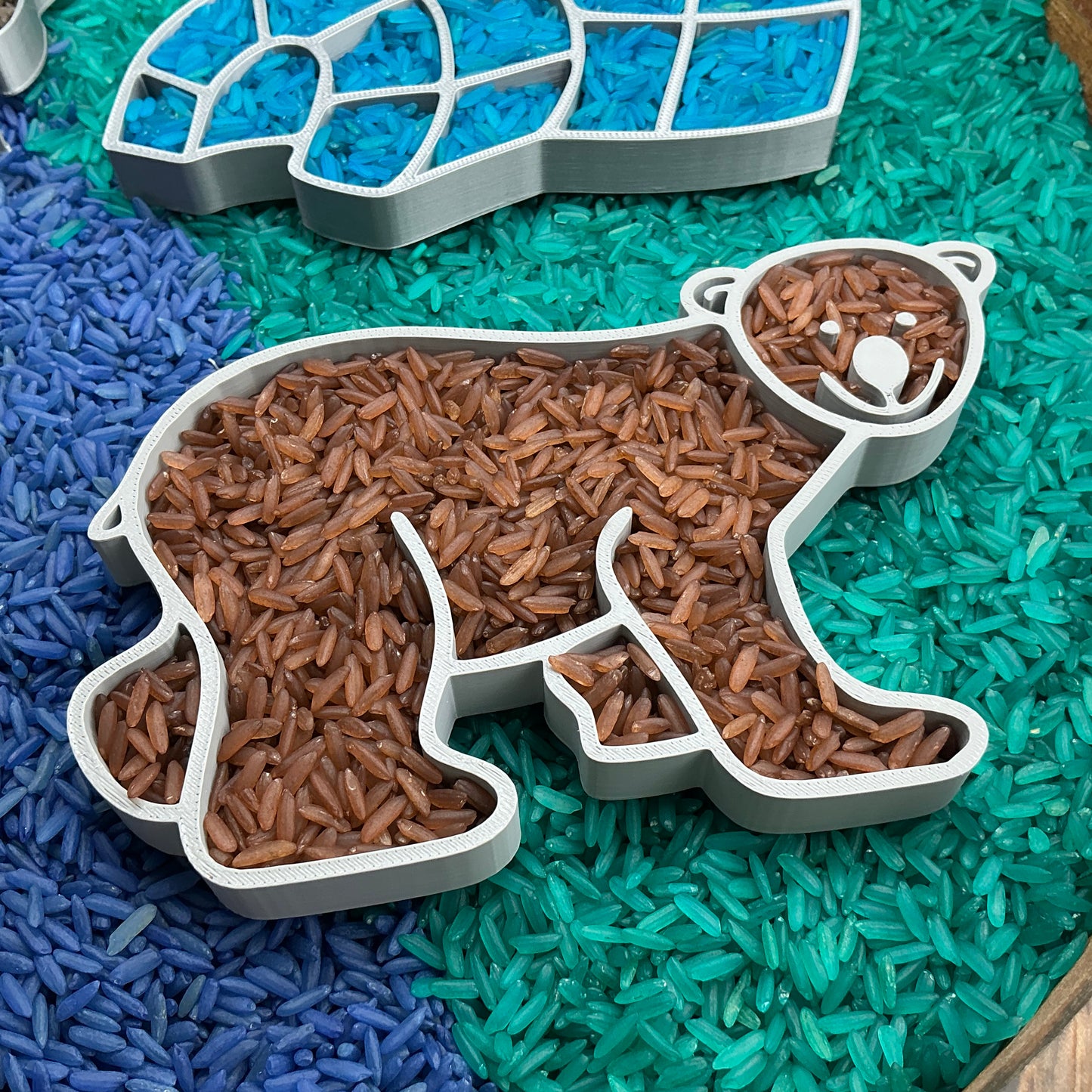 Arctic Sensory Tray Four Piece Set - close-up detail