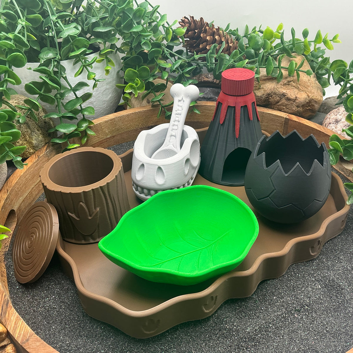 Full dinosaur sensory kit side view