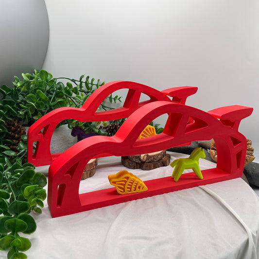 Sports car mini shelf displays Table top two piece set
