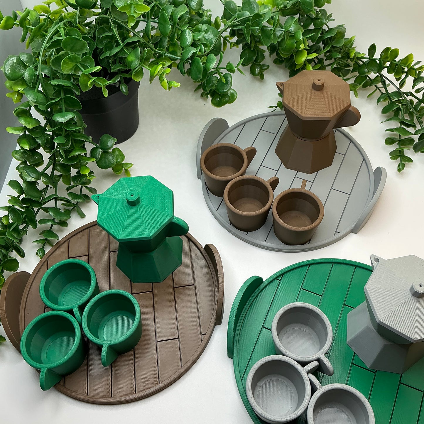 3D Printed Children's 5 Piece Coffee Maker Set Indoor & Outdoor Eco-Friendly toy - View 13