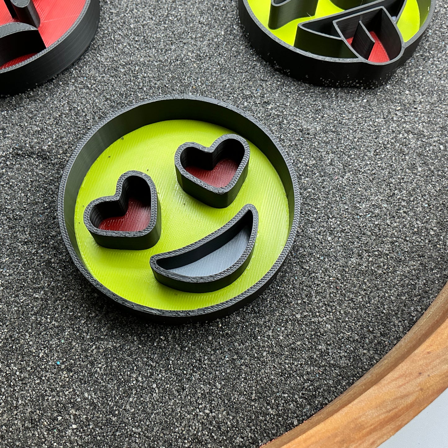 Emotion faces fill shapes 7 piece set emotion themed tuff trays sensory filling trays