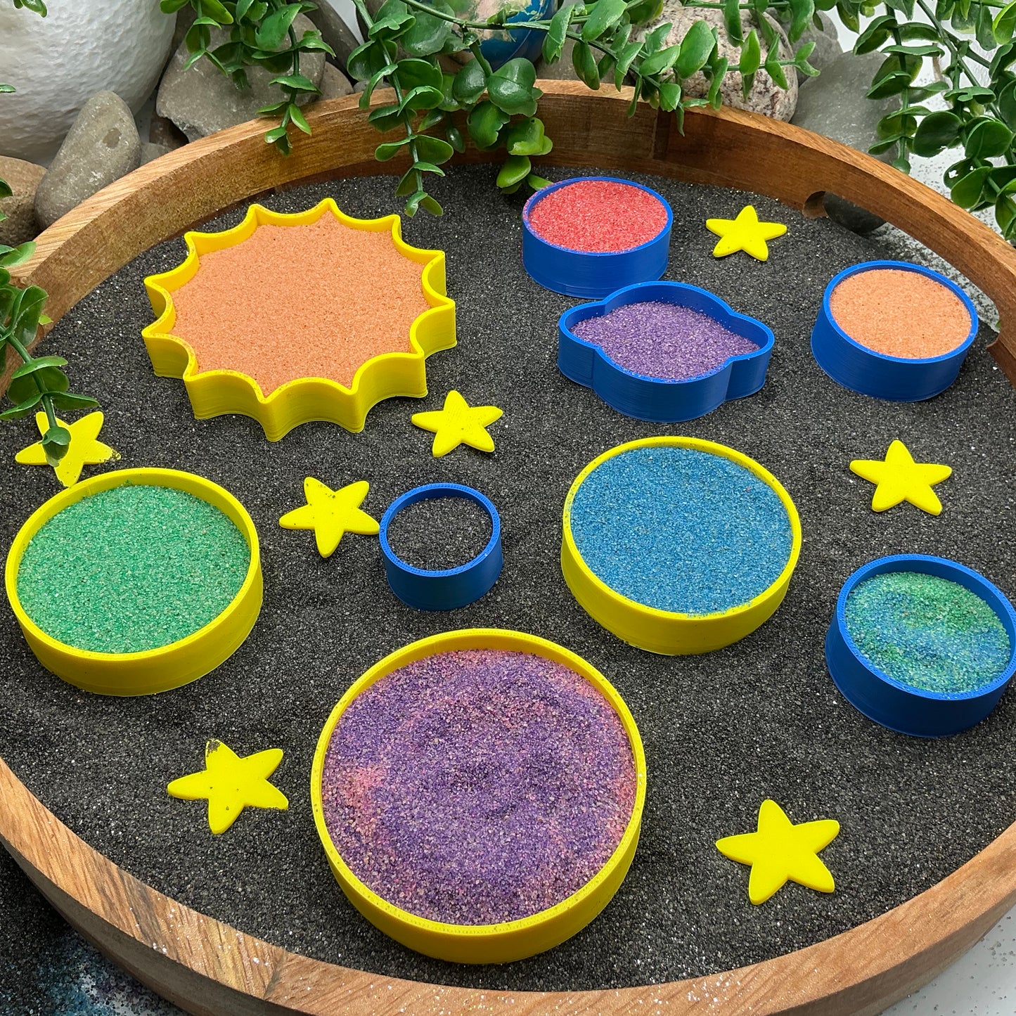 3D-printed sun and solar system sensory fill shape set - 9 piece with sun and 8 planets - view 7 of 14