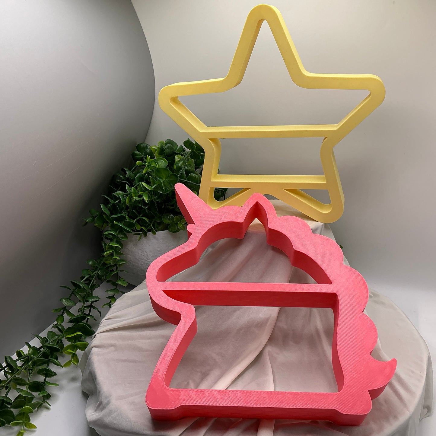 Set of two table top mini shelves Star & Unicorn bedroom decoration