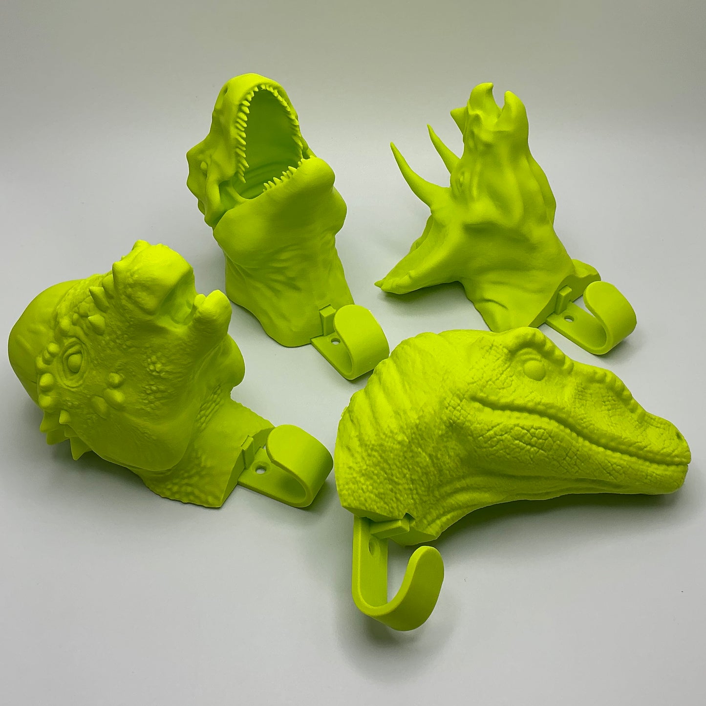 VelociraptorWall Hook 3D Printed Dinosaur Head Hanger for Kids Boys Room D�cor J - View 7