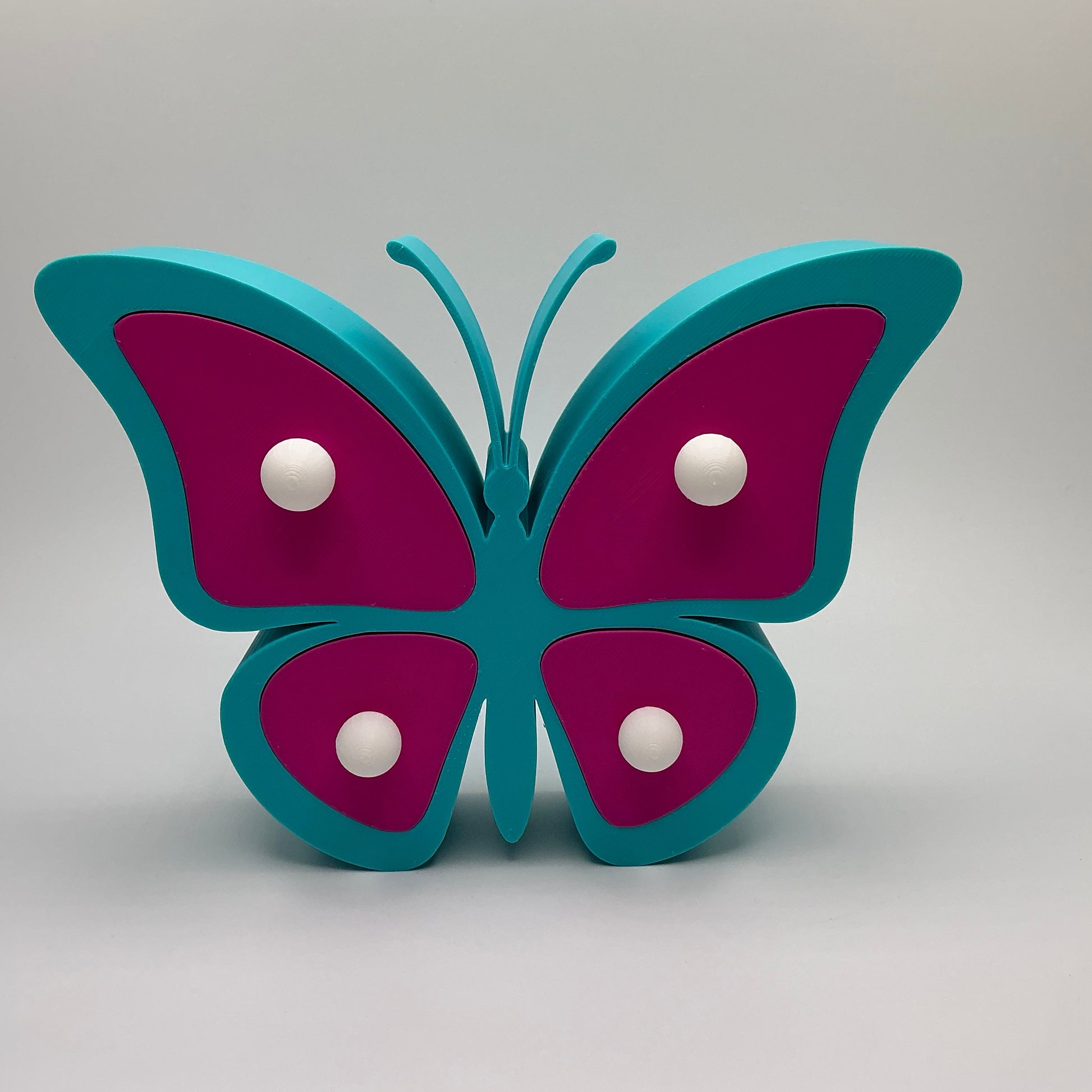 Butterfly Jewellery Box Keepsake Organizer Cute Earring & Ring Storage Girls ... - side view