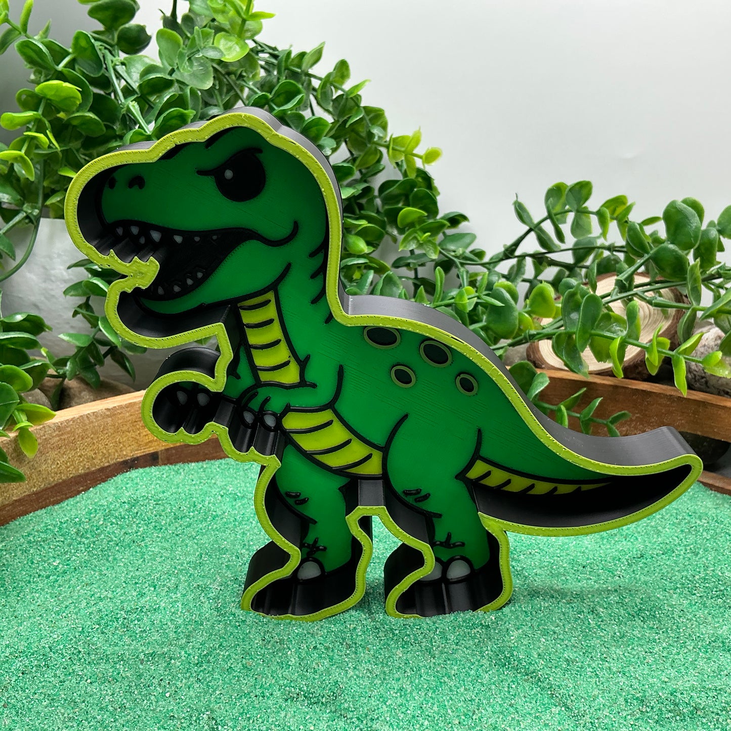 3D-printed dinosaur sensory play fill shape set - 6 piece with T-Rex, Triceratops, Stegosaurus, Spinosaurus, Pterodactyl, Brachiosaurus - view 2 of 16