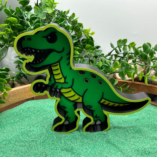 3D-printed dinosaur sensory play fill shape set - 6 piece with T-Rex, Triceratops, Stegosaurus, Spinosaurus, Pterodactyl, Brachiosaurus - view 2 of 16