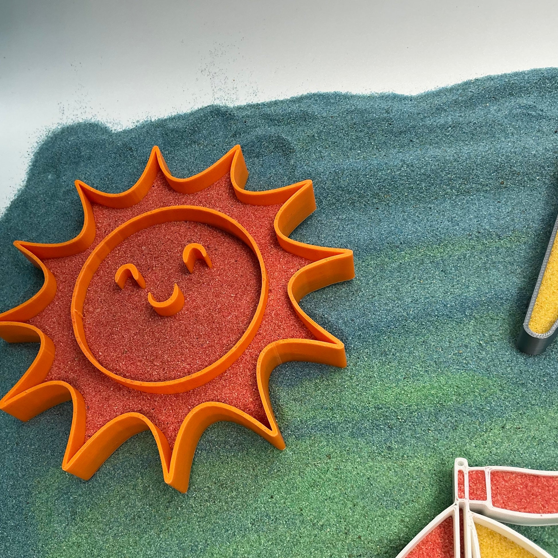 Summer Holiday Sensory Filling Trays Airplane, Boat, Sandcastle or Bucket Eco-Fr - View 6