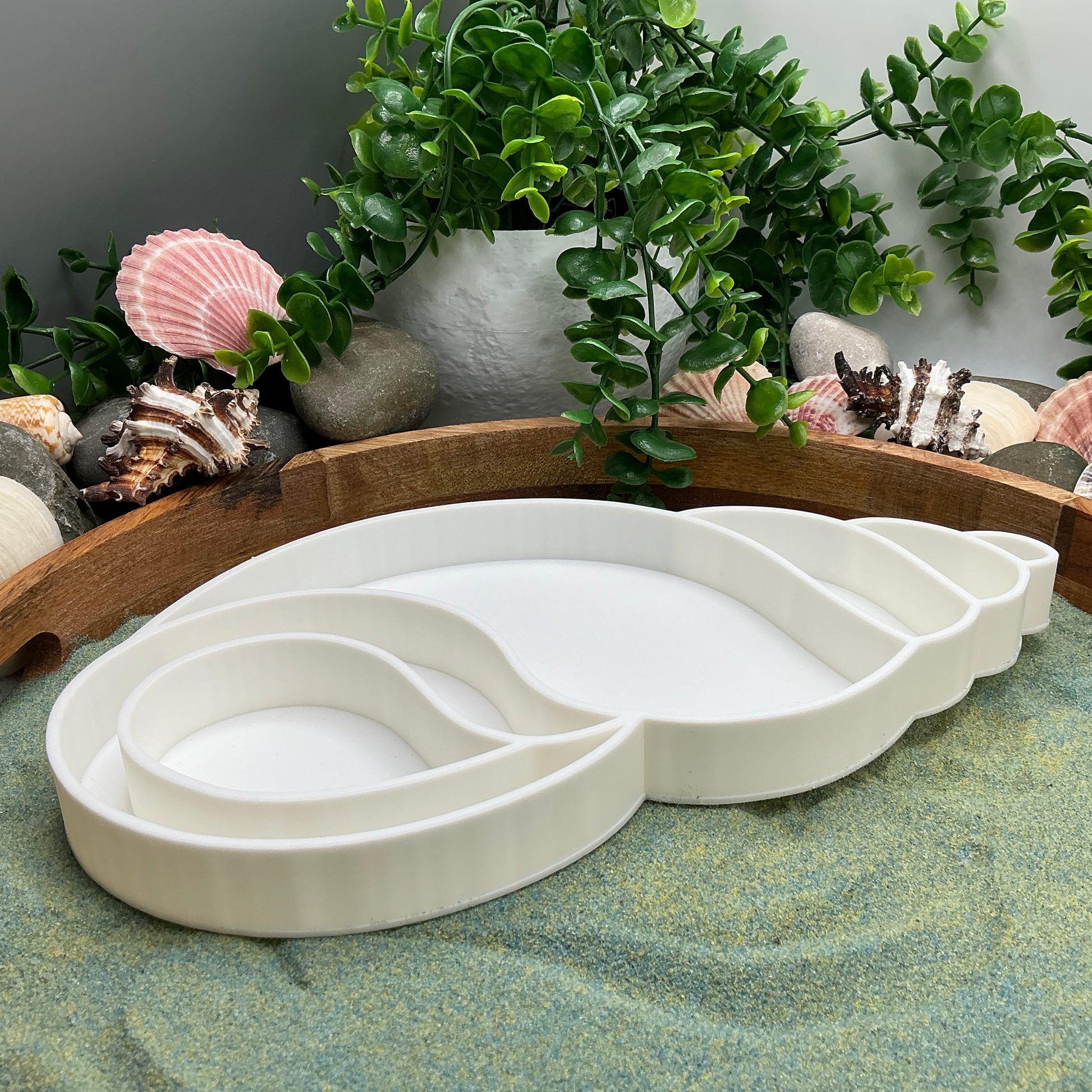 3D-printed large seashells sensory filling tray, 2-piece set for sand tuff trays - view 6 of 8